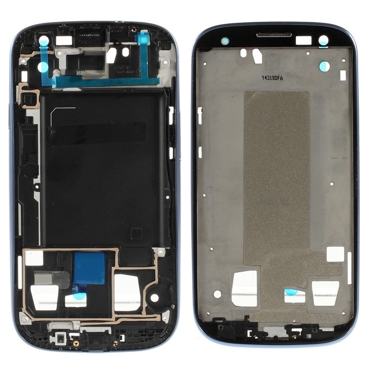 Front Housing Frame Bezel Plate for Samsung Galaxy S 3 iii OEM - Blue-1