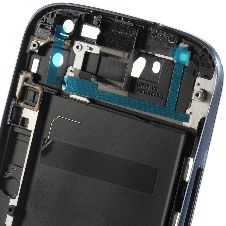 Front Housing Frame Bezel Plate for Samsung Galaxy S 3 iii OEM - Blue-4