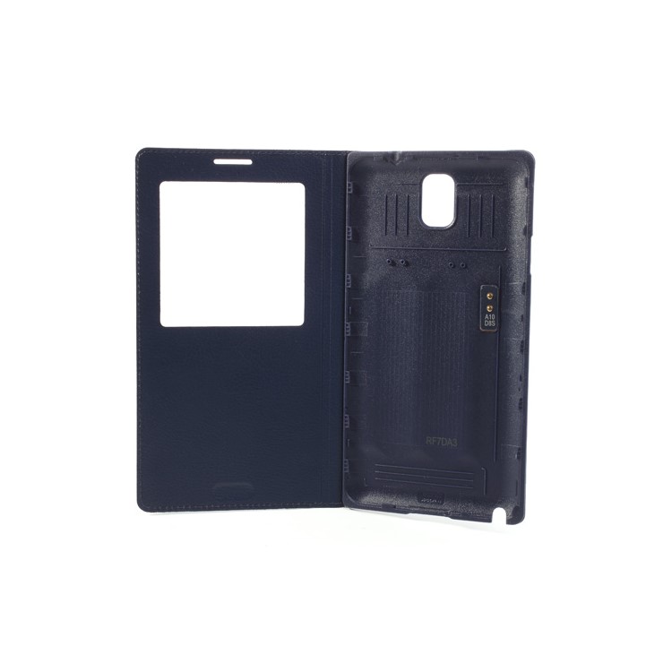 S View Window Smart Leather Battery Housing Replacement for Samsung Galaxy Note 3 N9005 N9002 N9000 - Purple-6