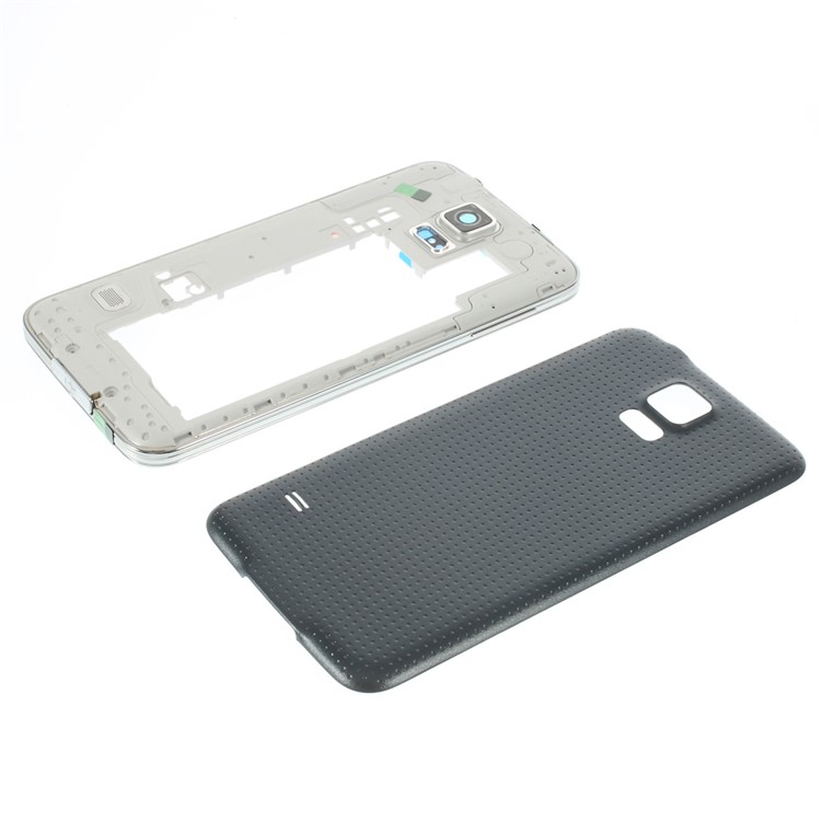 OEM Back Cover Housing & Middle Plate for Samsung Galaxy S5 G900 - Grey-5