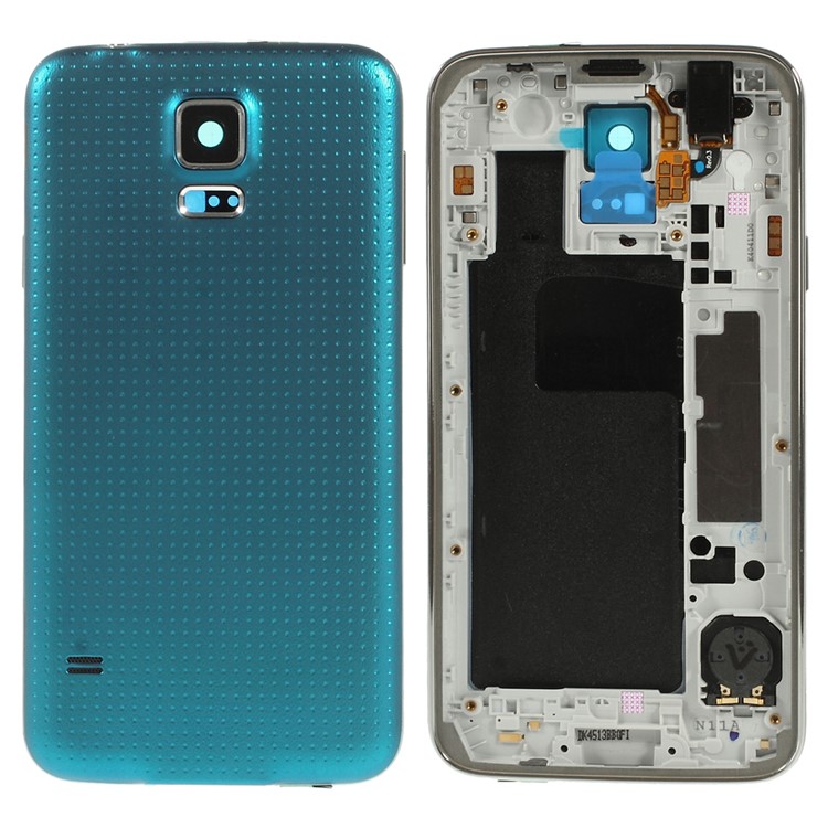 OEM Back Cover Housing & Middle Plate for Samsung Galaxy S5 G900 - Blue-1