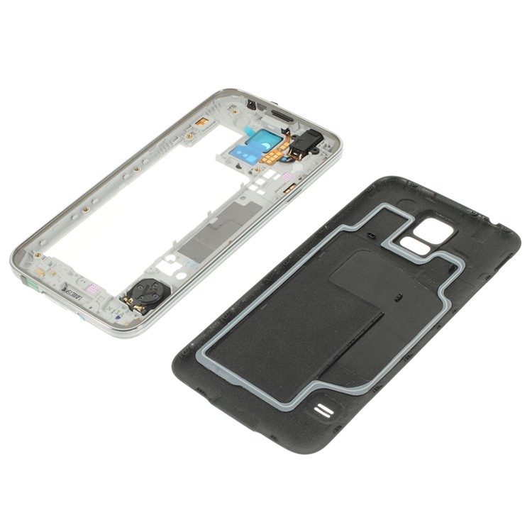 OEM Back Cover Housing & Middle Plate for Samsung Galaxy S5 G900 - Blue-3