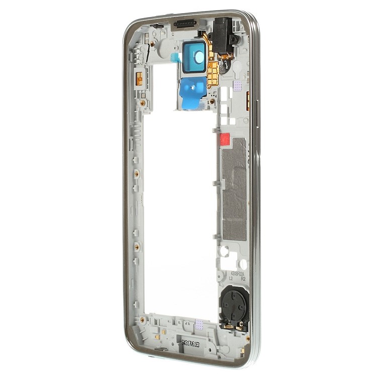 OEM Middle Plate with Side Keys Replacement for Samsung Galaxy S5 G900 - Silver-2