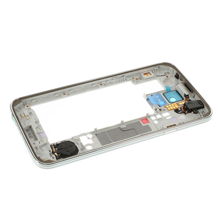 OEM Middle Plate with Side Keys Replacement for Samsung Galaxy S5 G900 - Silver-3