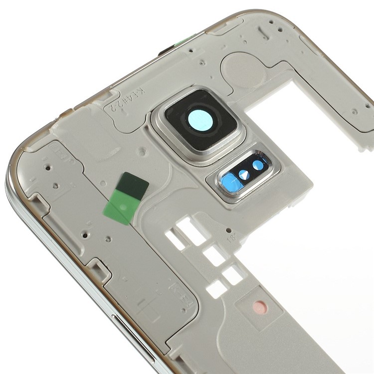 OEM Middle Plate with Side Keys Replacement for Samsung Galaxy S5 G900 - Silver-4