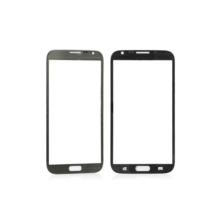 Front Screen Glass Lens for Samsung I317 Galaxy Note 2 AT&T - Grey-1