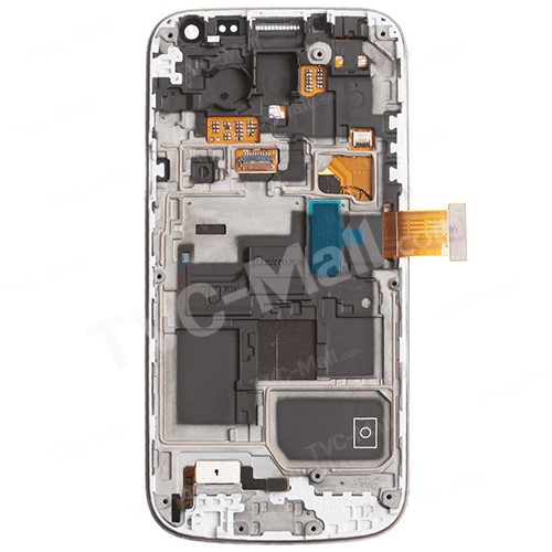 White OEM LCD Screen and Digitizer Assembly with Front Housing for Samsung Galaxy S4 mini GT-I9195 LTE-2