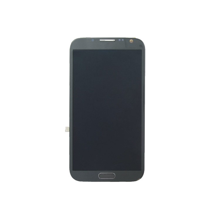For Samsung N7100 Galaxy Note ii LCD Assembly with Touch Screen + Middle Frame - Grey (OEM)-1