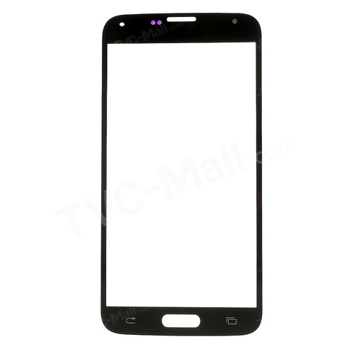 High Quality Front Outer Screen Glass Lens Repair Part for Samsung Galaxy S5 SV GS 5 - Black-2