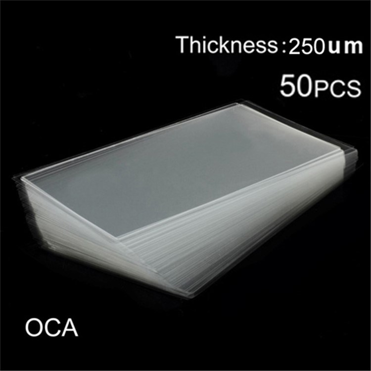 50pcs OCA Optical Clear Adhesive Double-side Sticker for Samsung Galaxy S4 i9500 LCD Digitizer, Thickness: 0.250mm-2