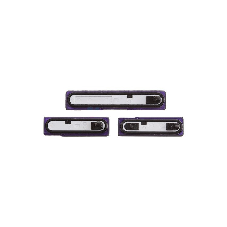 OEM for Sony Xperia Z1 L39h C6903 Honami MicroSD Card Cap + SIM Card Cap + Charging Port Cover - Purple-2