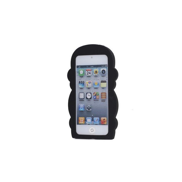 Cute 3D Monkey King Soft Protective Silicone Jelly Case for iPod Touch 5 - Black-2