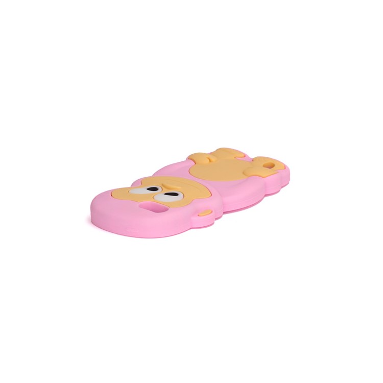 Cute 3D Monkey King Soft Protective Silicone Jelly Case for iPod Touch 5 - Pink-3