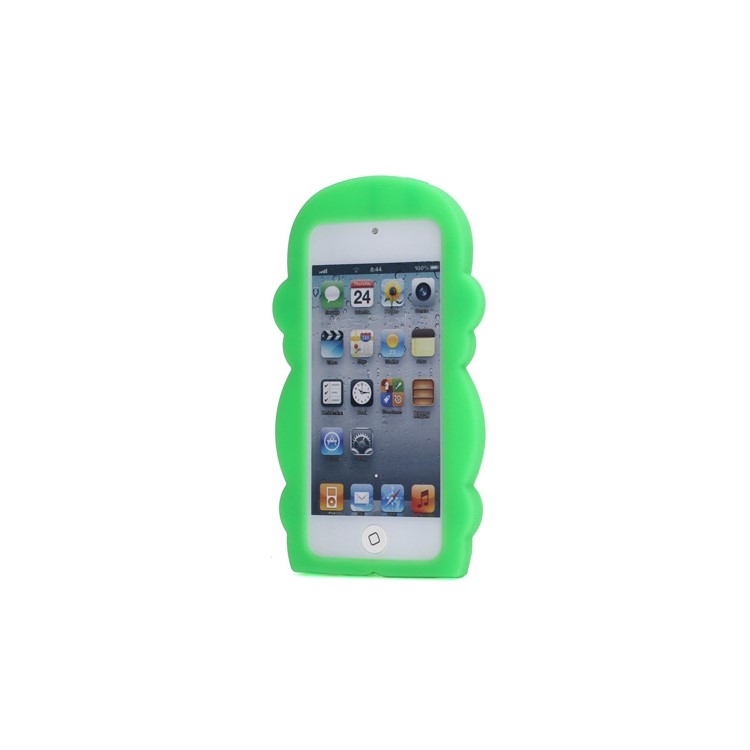 Cute 3D Monkey King Soft Protective Silicone Jelly Case for iPod Touch 5 - Green-2