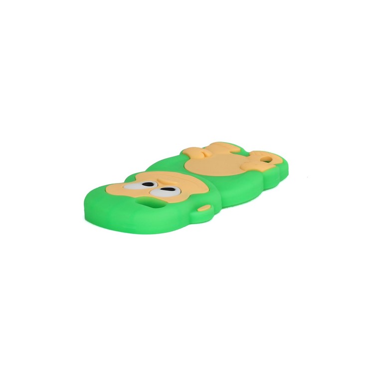 Cute 3D Monkey King Soft Protective Silicone Jelly Case for iPod Touch 5 - Green-3