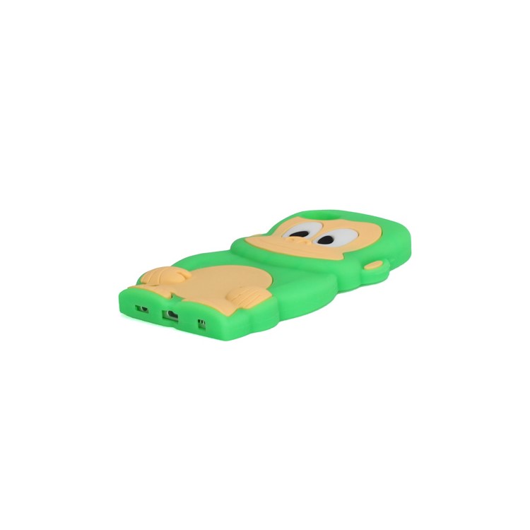 Cute 3D Monkey King Soft Protective Silicone Jelly Case for iPod Touch 5 - Green-4