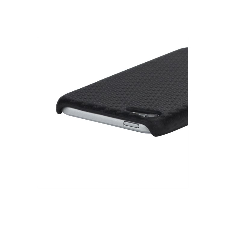 Woven Pattern Carbon Fiber Leather Coated Hard Case for iPod Touch 5 - Black-4