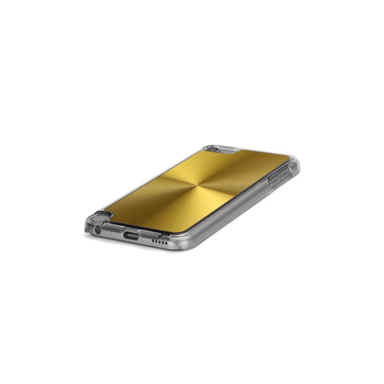 Metallic CD Pattern Transparent Edge Hard Case Cover Skin for iPod Touch 5 - Gold-3