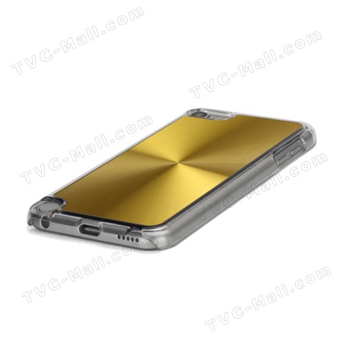 Metallic CD Pattern Transparent Edge Hard Case Cover Skin for iPod Touch 5 - Gold-4