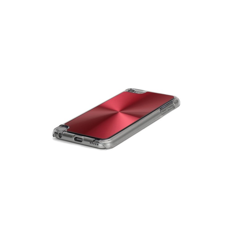 Metallic CD Pattern Transparent Edge Hard Case Cover Skin for iPod Touch 5 - Red-4