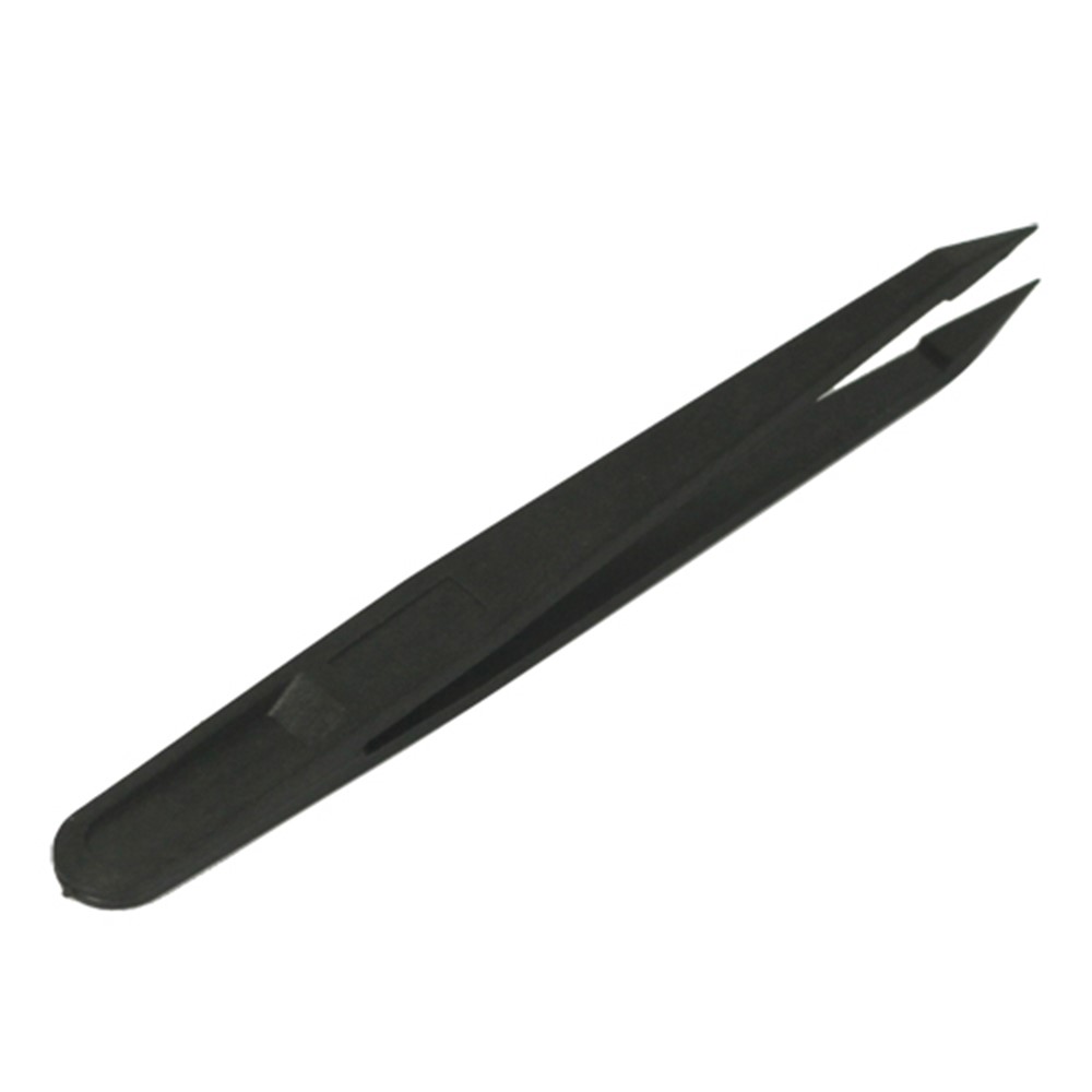 Pointed Tip Anti-static Plastic Tweezer Repair Tool - Black-2