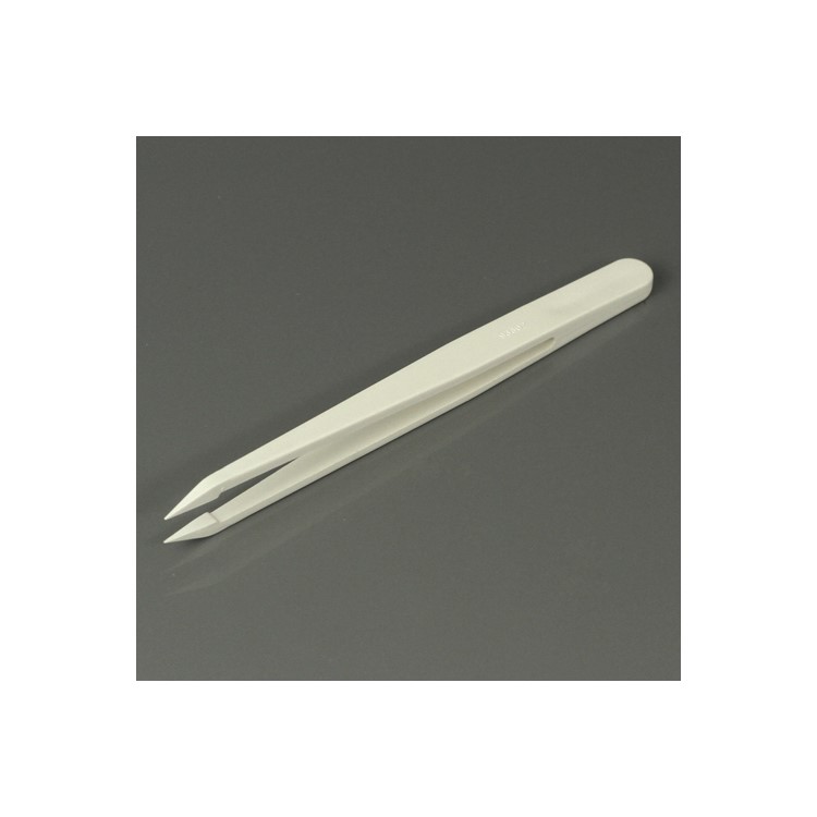 Pointed Tip Anti-static Plastic Tweezer Repair Tool - White-1