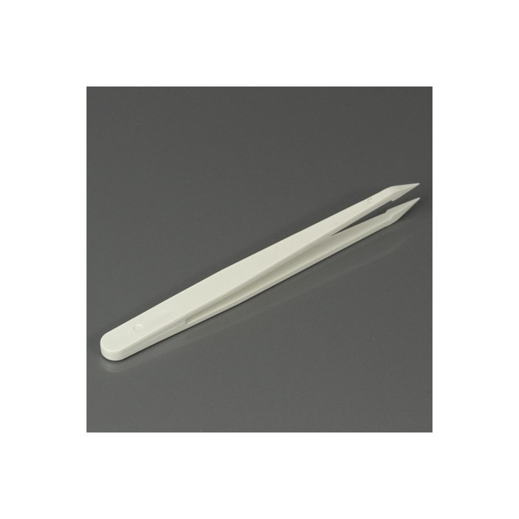 Pointed Tip Anti-static Plastic Tweezer Repair Tool - White-2