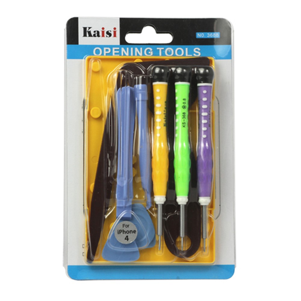 10 in 1 Opening Tool Screwdriver Repair Kit Set for iPhone 4 4S iPad-5