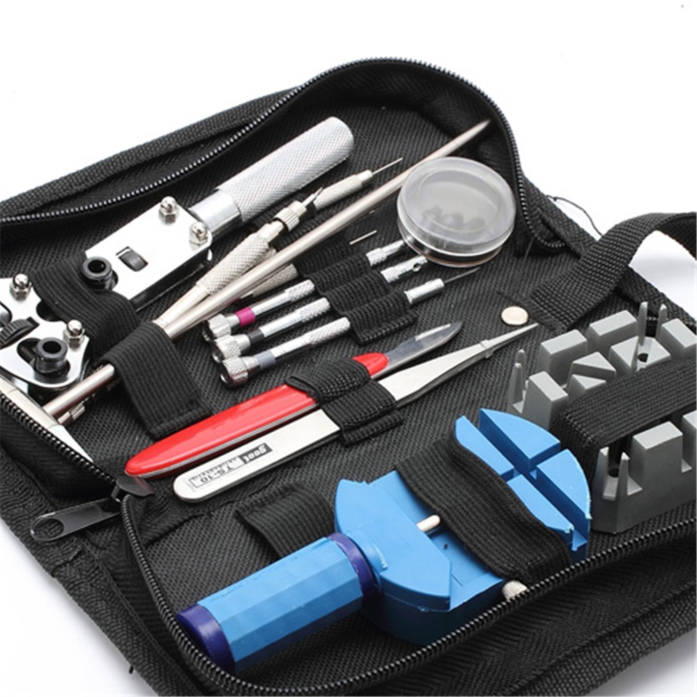 14pcs Screwdrivers Case Opener Watch Repair Tools Set Kit with Bag-6