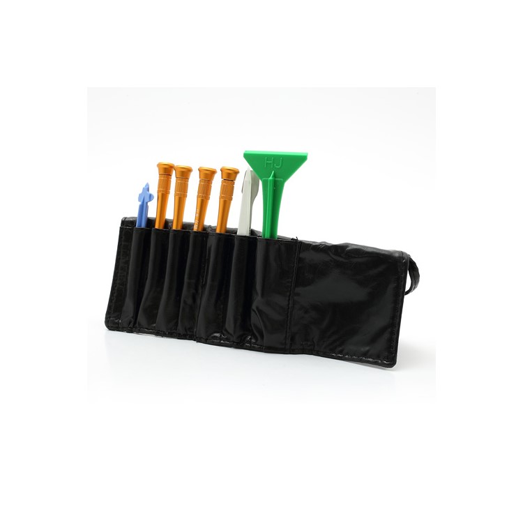 8 in 1 Screwdrivers Pry Opening Repair Tools Kit Set with Roll Leather Pouch for iPhone 4 4S-2