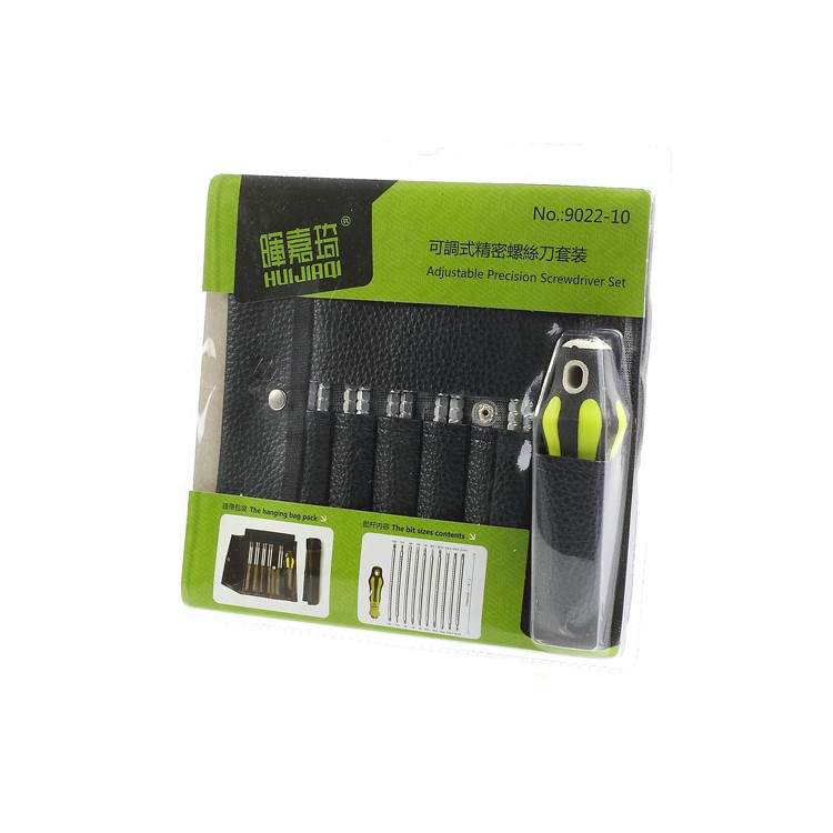 Huijiaqi 10 in 1 Multi-Purpose Adjustable Length Precision Screwdriver Kit-7