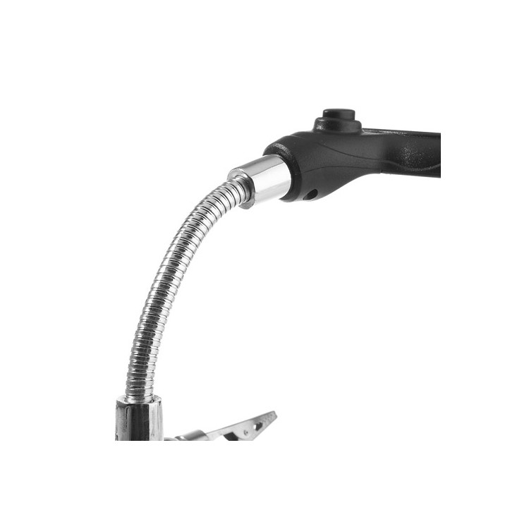 3.5X & 12X 2 LED Light Helping Hand Magnifier With Soldering Stand-8
