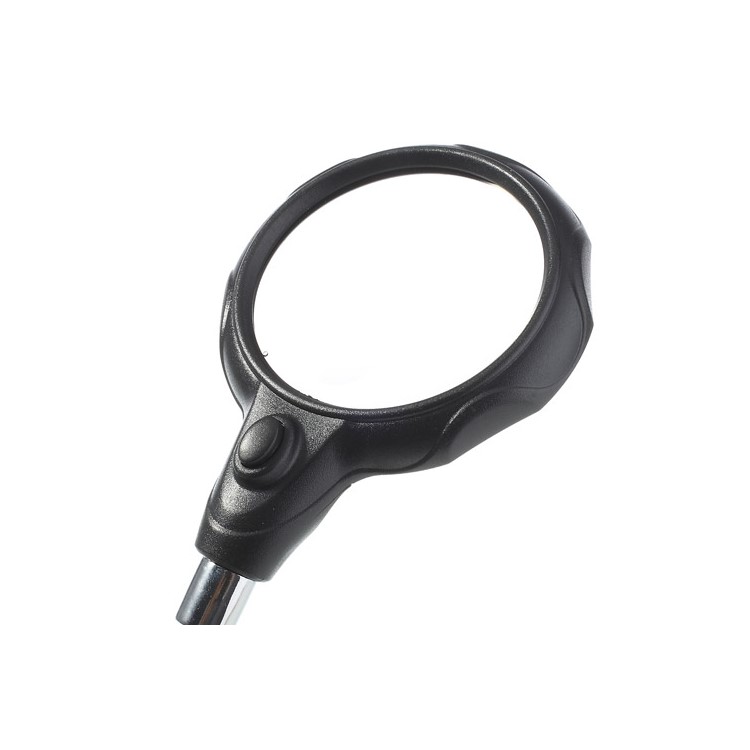 3.5X & 12X 2 LED Light Helping Hand Magnifier With Soldering Stand-9