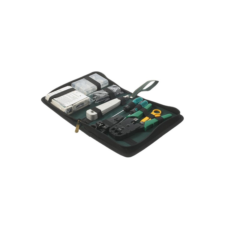 10 in 1 Network Cable Computer Cable Tester Diagnostic Tool Kit w/ Bag-5