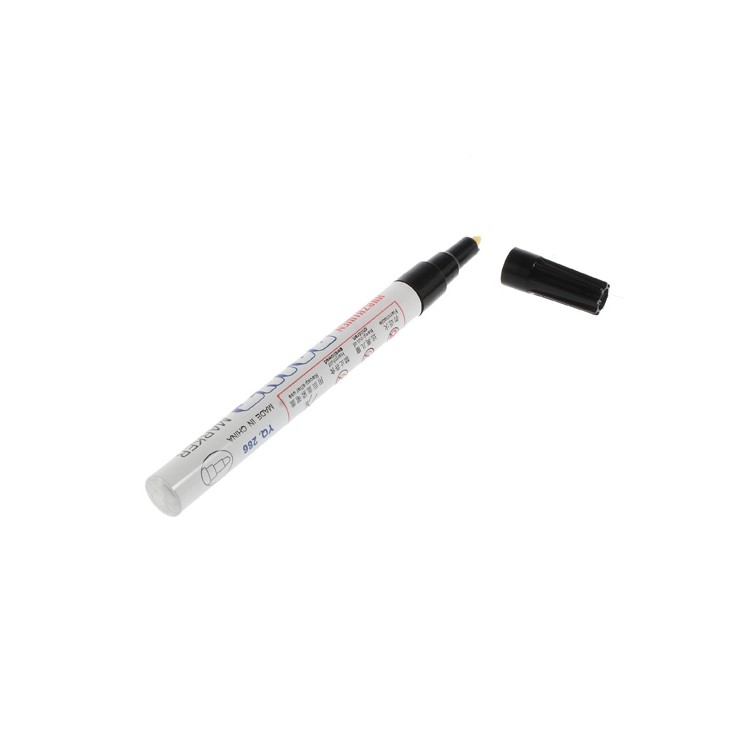 HUA ZHI WEN Paint Pen Glossy Metal Outer Surface Marking Ink Marker - Black-2