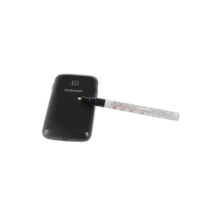 HUA ZHI WEN Paint Pen Glossy Metal Outer Surface Marking Ink Marker - Black-3