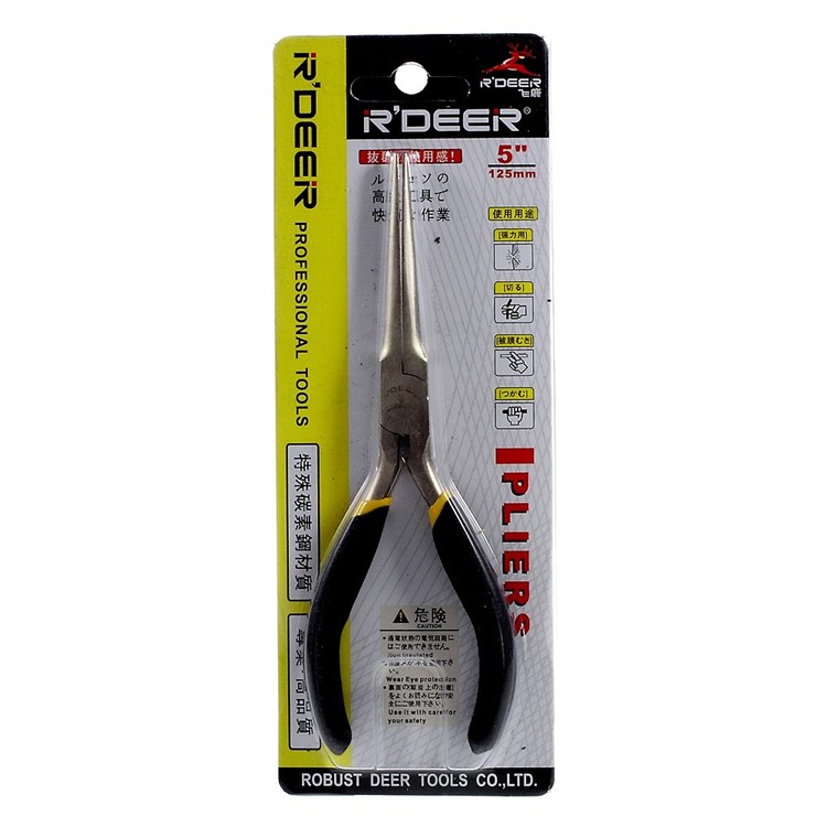High quality RDEER Carbon Steel Long Nose Plier Jeweler Tool-9