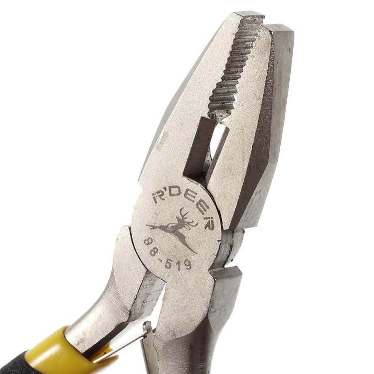 High quality RDEER Carbon Steel Flat Nose Plier with Cutter-3
