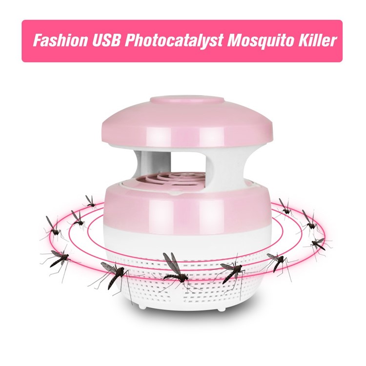 

USB Mosquito Killer Lamp Insect Trap Light - Pink