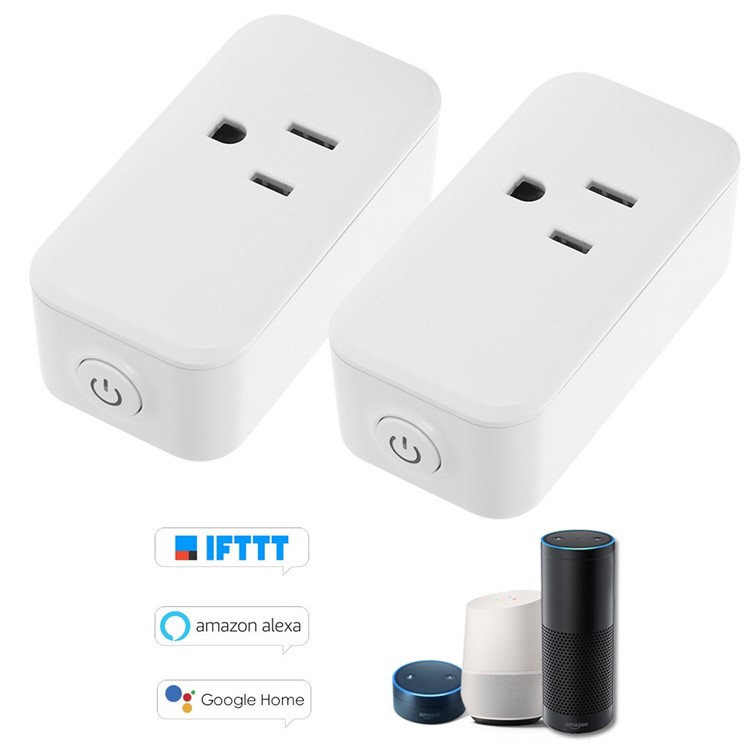 

2PCS WIFI Smart Mini Socket with Bulgy On/Off Button - US-2