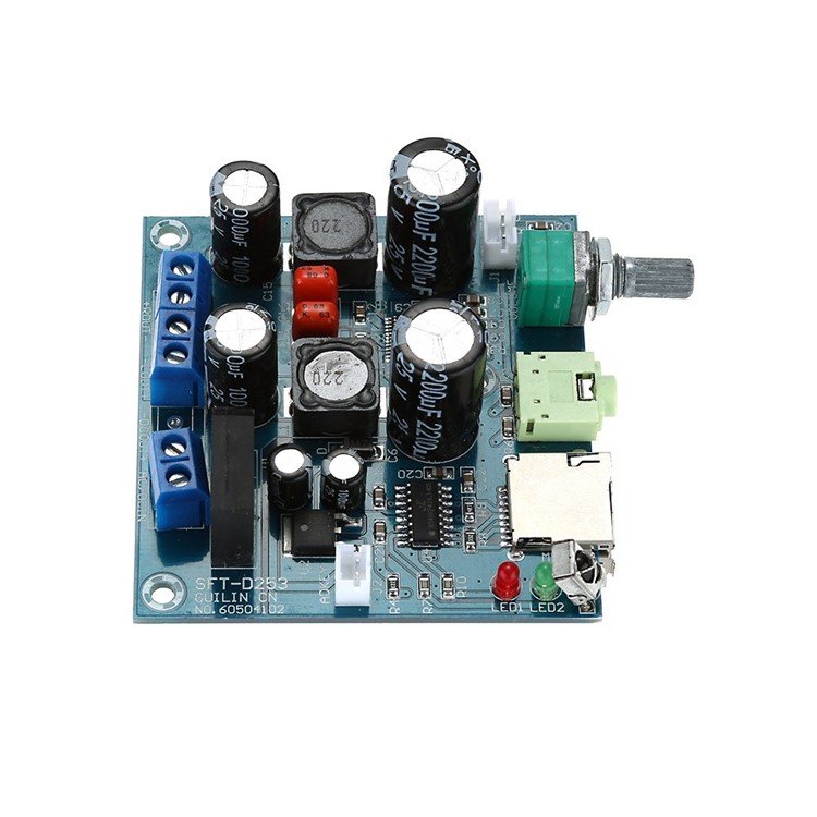 

TS-25GFYK-A 20W * 2 Басовых Динамика HIFI Плата Цифрового Усилителя DC10-22V AC 10-16V 25W * 2 - Синий