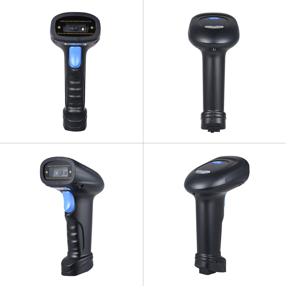 2,4g 1D/2D/QR Barcode Scanner Barcode Wireless Reader Mit USB -empfänger - Schwarz-11