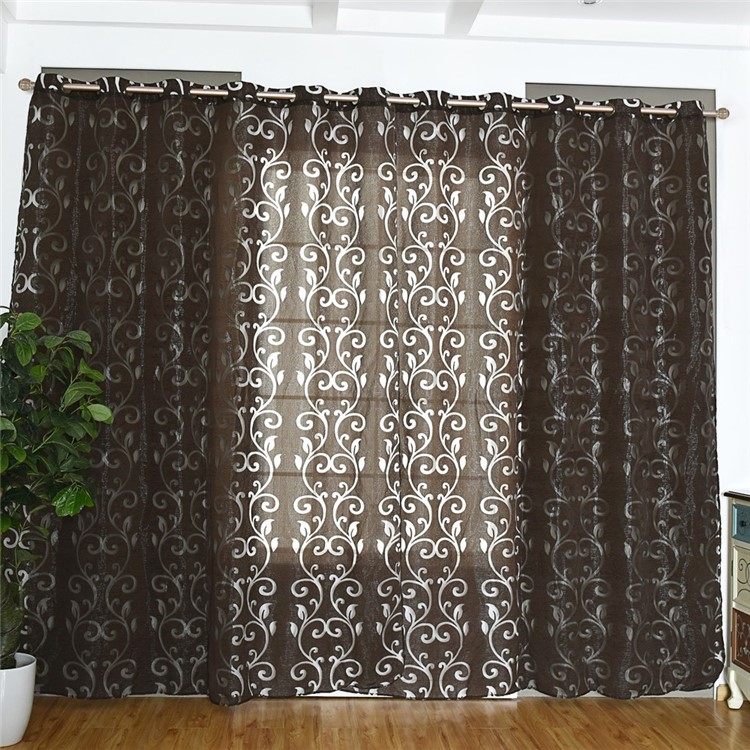 39 98 Inches Polyester Semi Blackout Grommet Top Window Curtain
