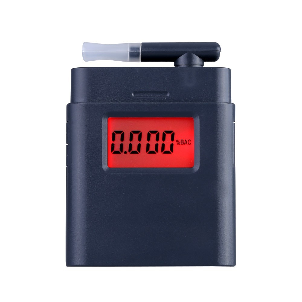 AT-838 Digital Breath Alcohol Tester with Backlight Breathalyzer Driving Essentials - Grey-5