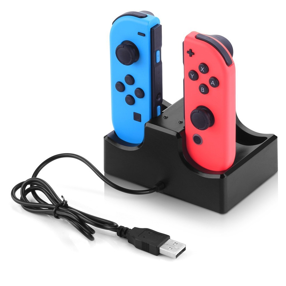 4 in 1 Ladedock Mit 2-port-usb-hub Für Nintendo Switch Joy-Con-5