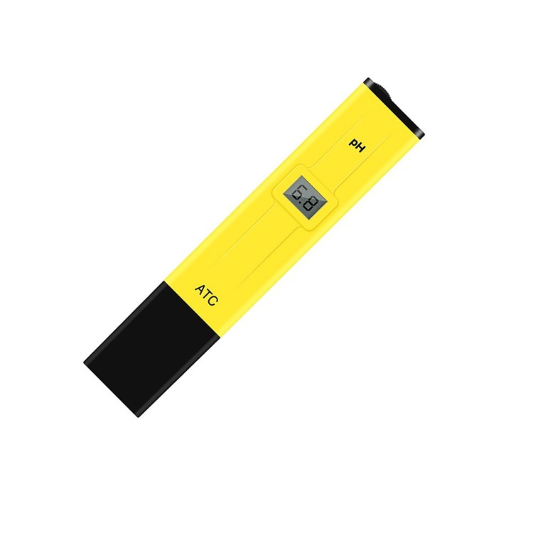 Digital LCD PH Test Pen Portable Auto Temp Compensation pH Meter Aquarium Water Quality Tester - Yellow-10