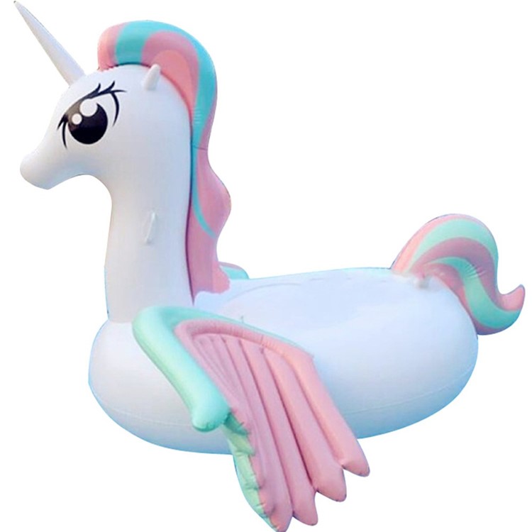 Giant Inflatable Unicorn Summer Swimming  Pool Raft, Size: 2.65 x 1.2 x 1.2m-4