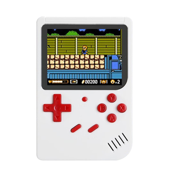 

2 in 1 Multifunctional Game Machine Portable Retro Handheld Game Console Power Bank - White