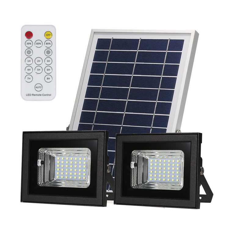 

Solar Dual-head Flood Light 42 SMD LEDs Panel with Remote Control - 42 SMD LEDs