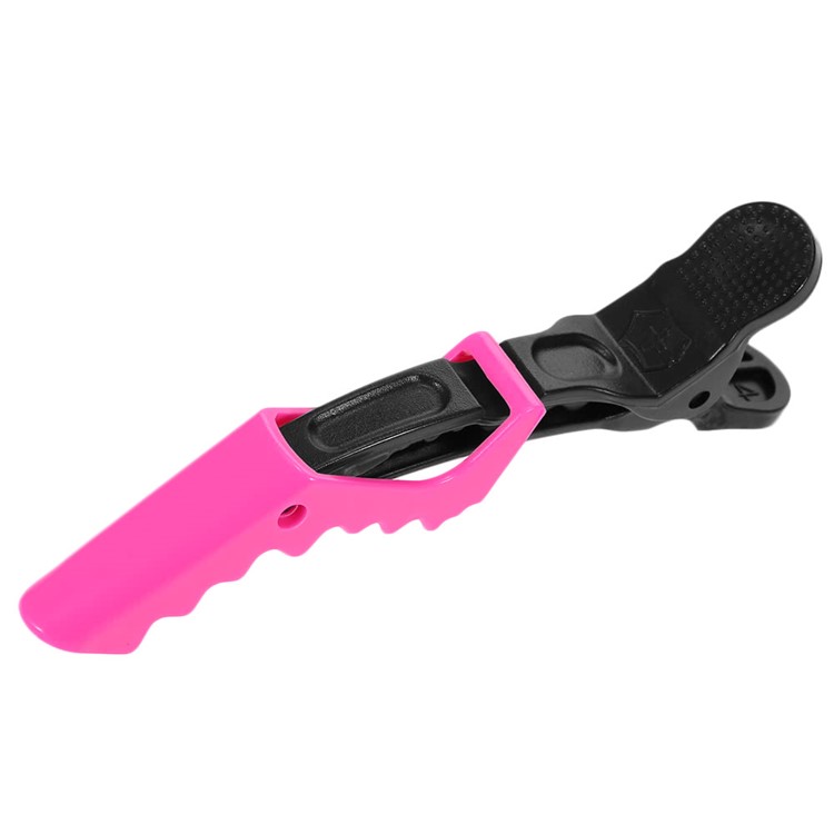 10 Stücke Croc Friseur Schneideklemmen Haarschnitt Griff Clips Haargriff Clips Salon Styling - Rose